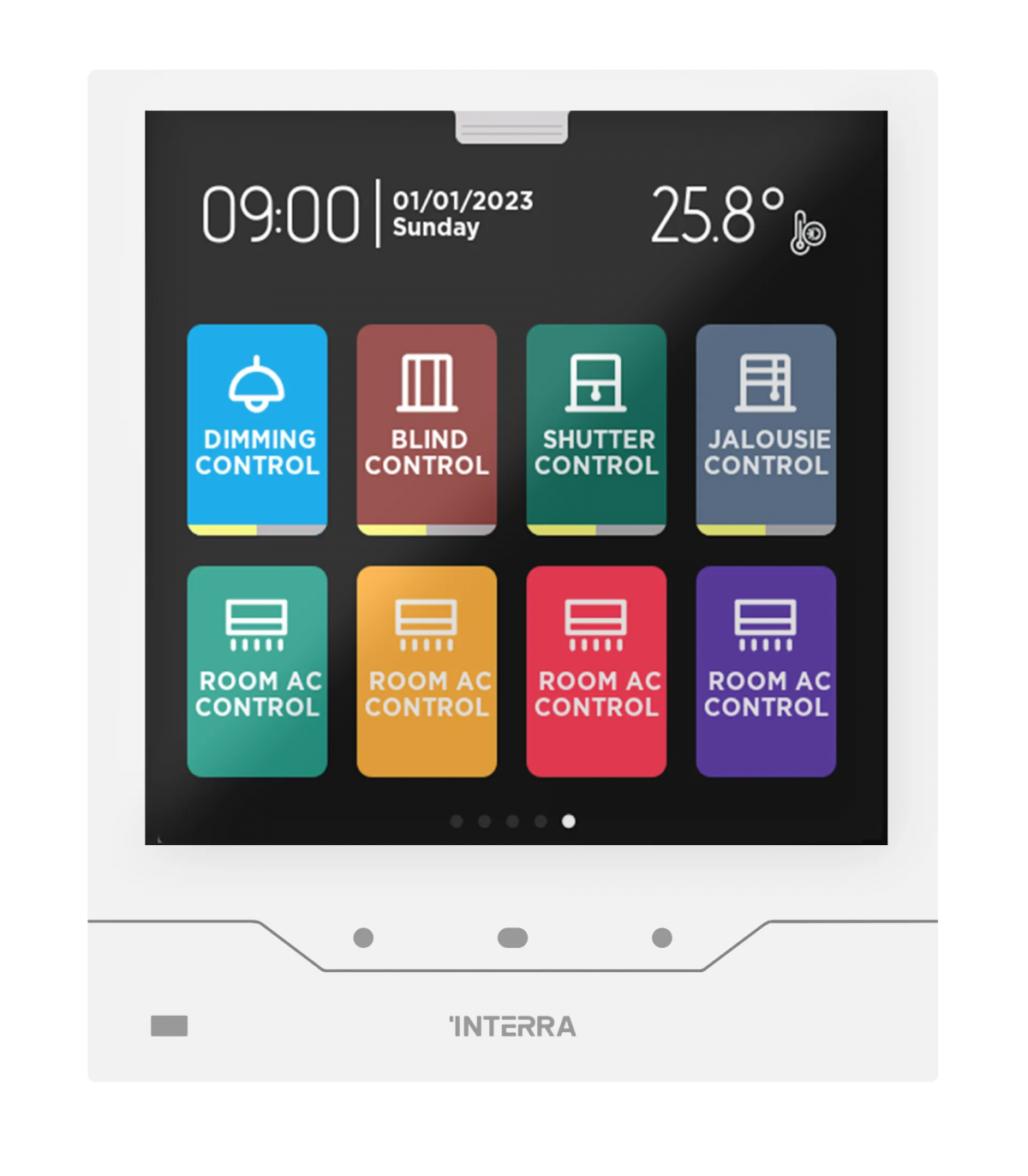 iX4 4" KNX Touch Panel, White w/ AQI