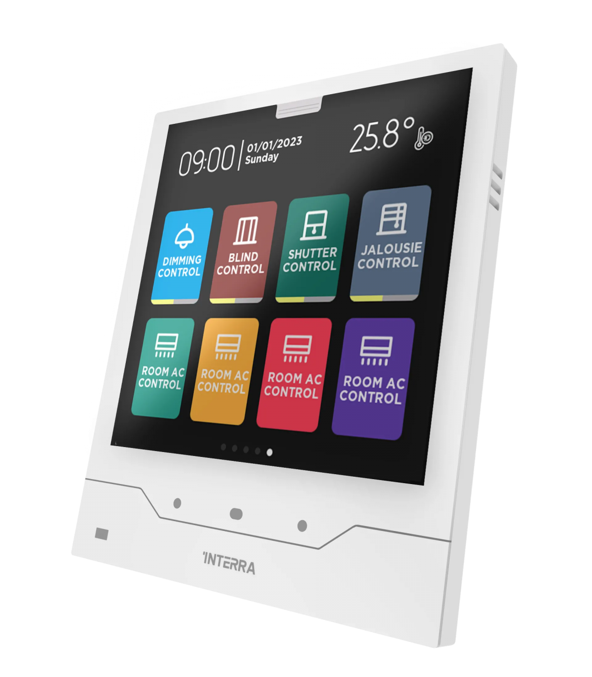 iX4 4" KNX Touch Panel, White w/ AQI