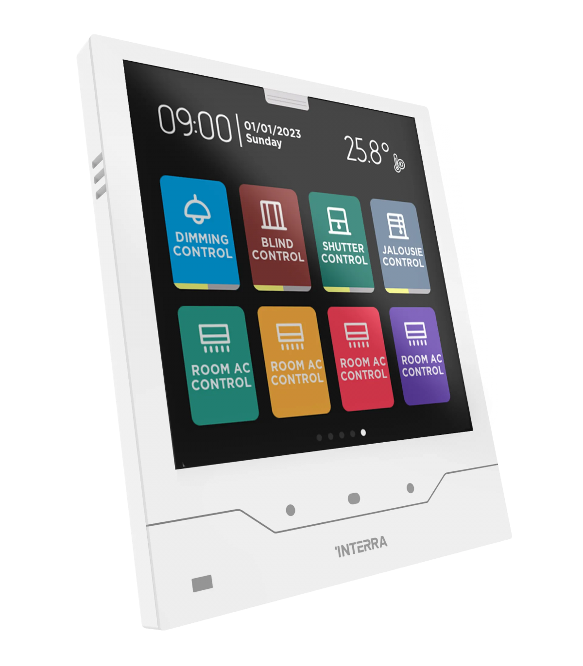 iX4 4" KNX Touch Panel, White w/ AQI