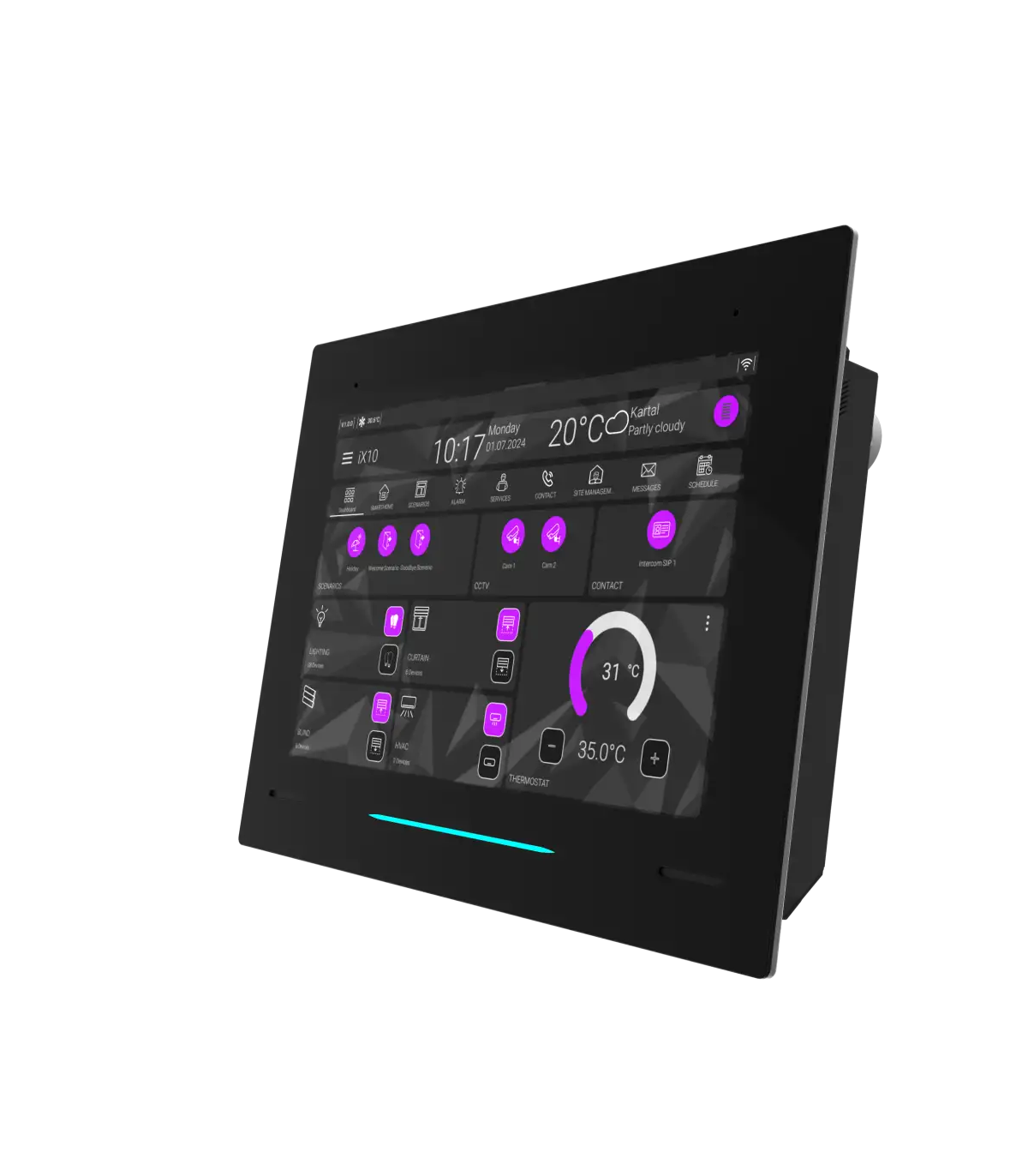 Interra İX10 Full Screen Non KNX Black