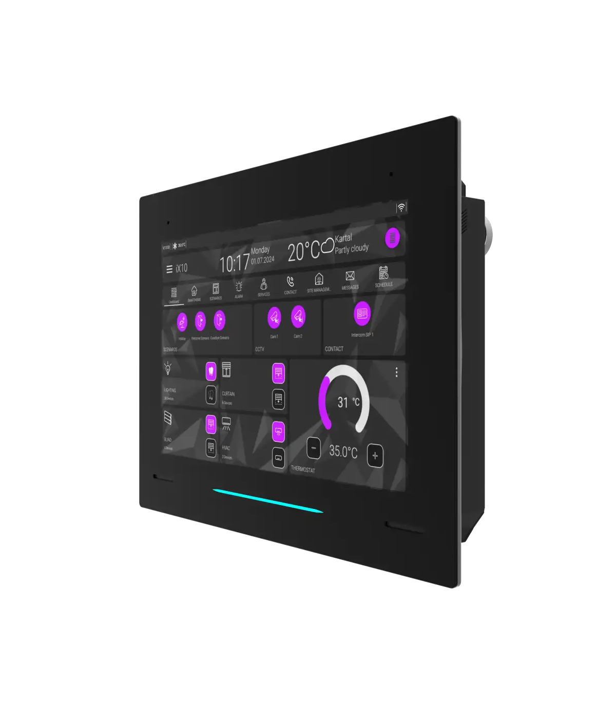 Interra iX10 Non KNX Full Frame Black