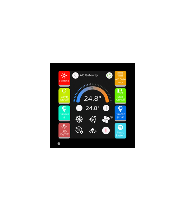 iX3 4" KNX Touch Panel, Black w/AQI