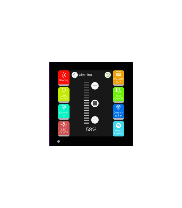 iX3 4" KNX Touch Panel, Black w/AQI