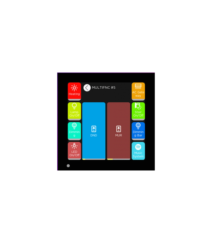 iX3 4" KNX Touch Panel, Black w/AQI