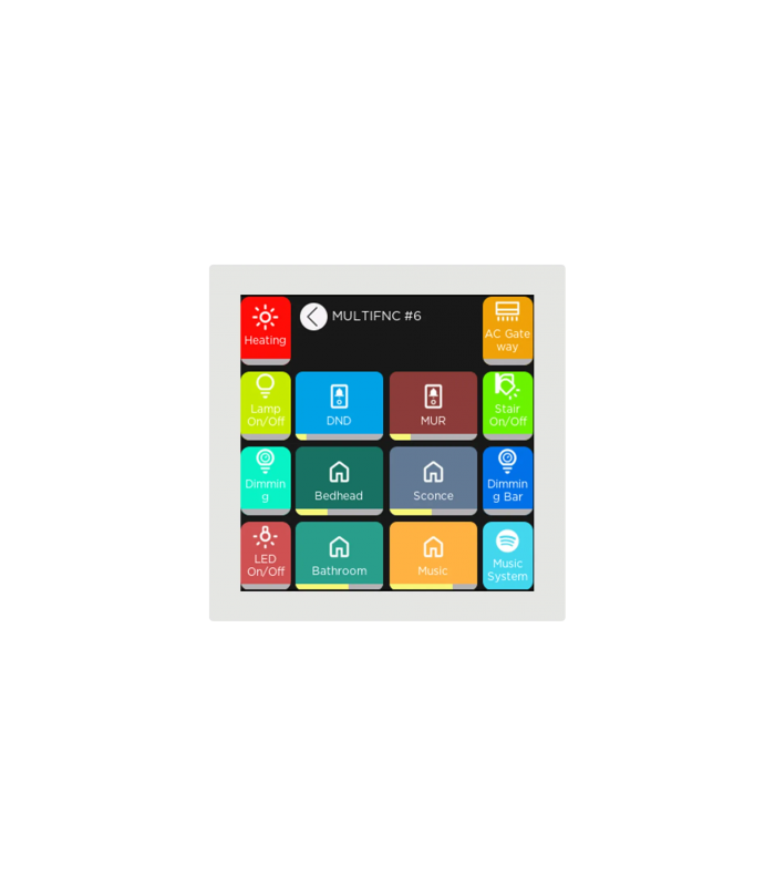 iX3 4" KNX Touch Panel, White w/ AQI