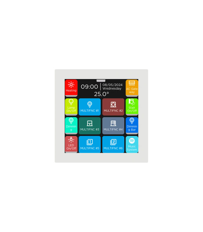 iX3 4" KNX Touch Panel, White w/ AQI