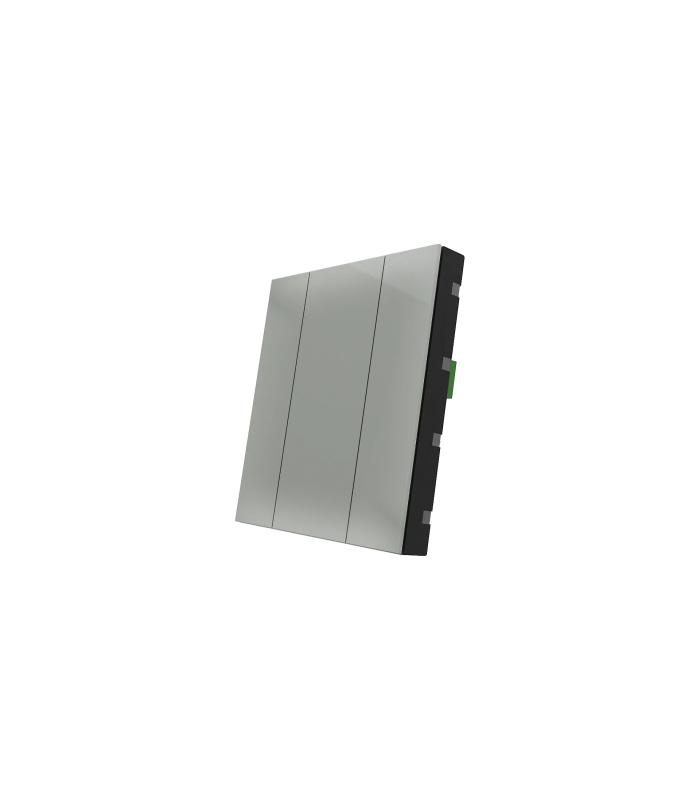 iSwitch+ - 2 Button Metalic Gray Plastic