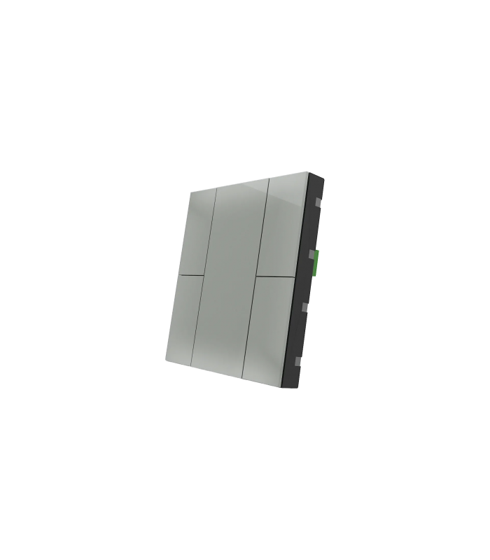 iSwitch+ - 4 Button Metalic Gray Plastic