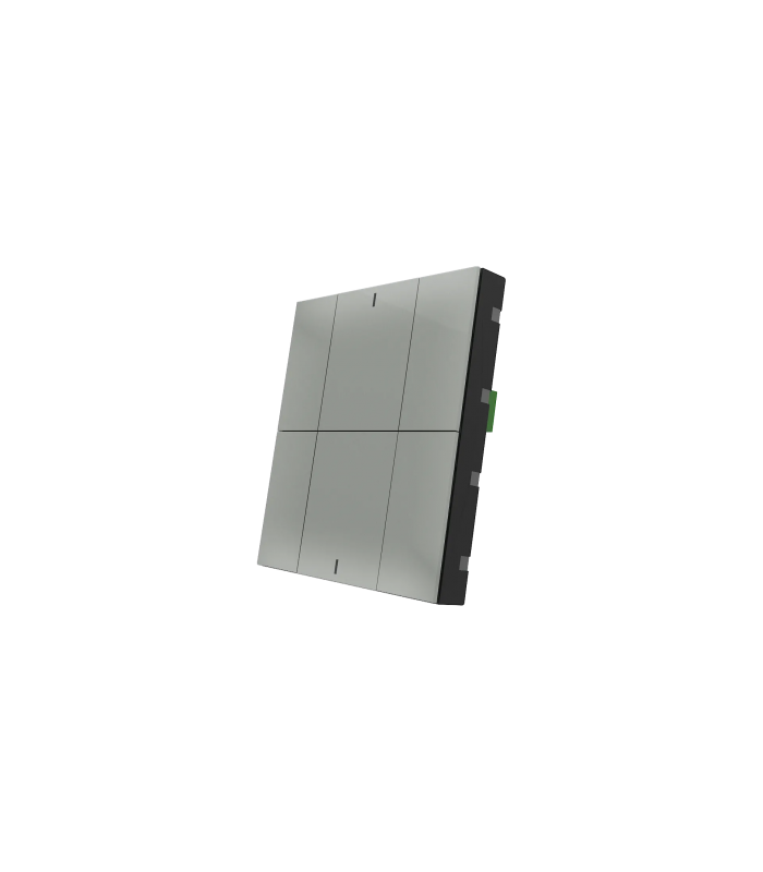 iSwitch+ - 6 Button Metalic Gray Plastic