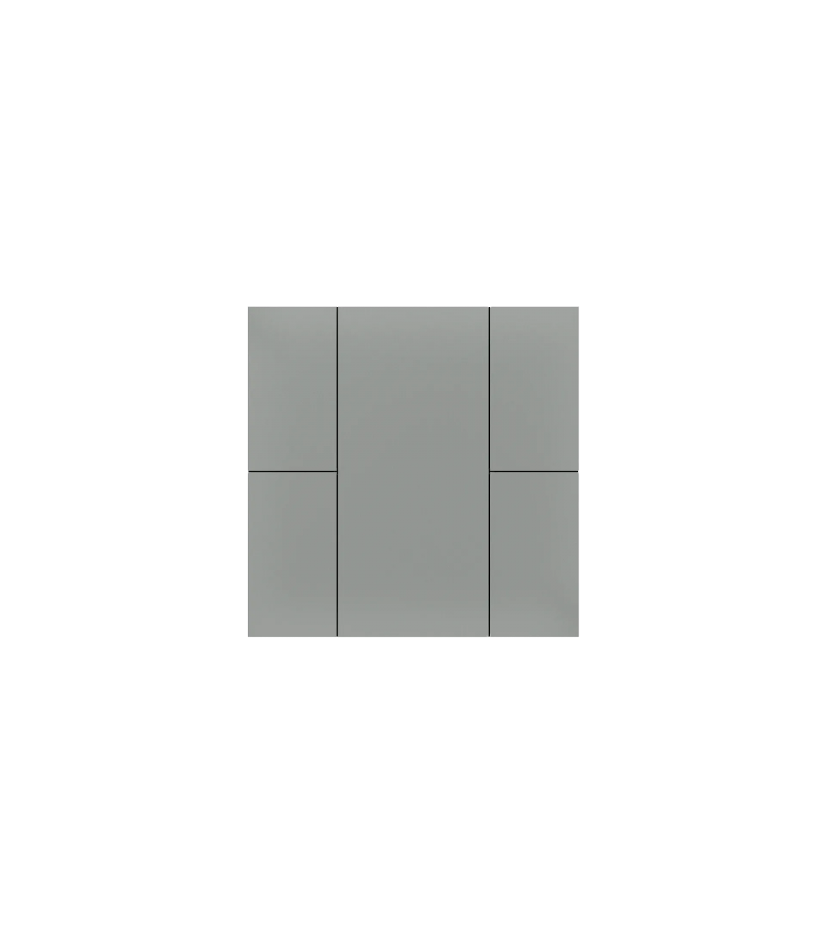 iSwitch+ AQI - 4 Button Metalic Gray Plastic