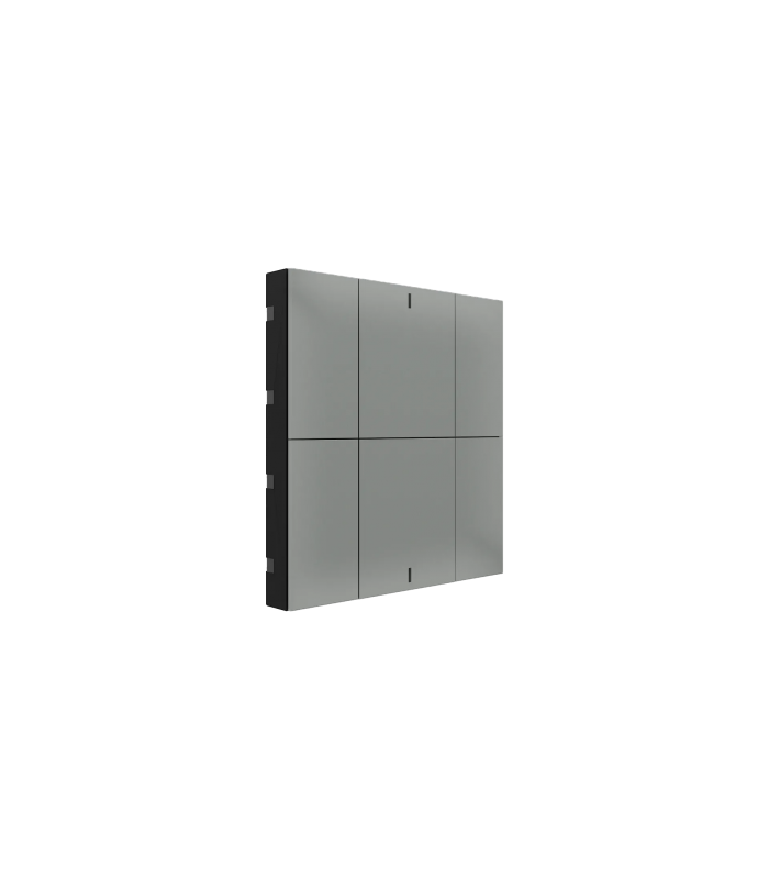 iSwitch+ AQI - 6 Button Metalic Gray Plastic