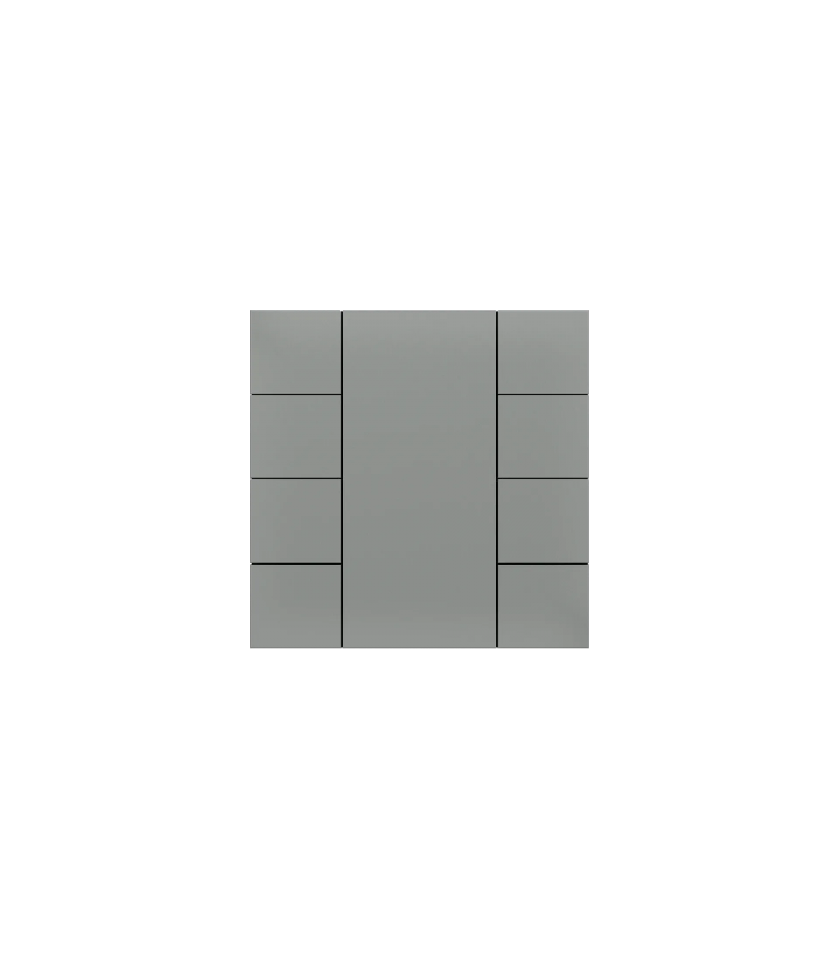 iSwitch+ AQI - 10 Button Metalic Gray Plastic