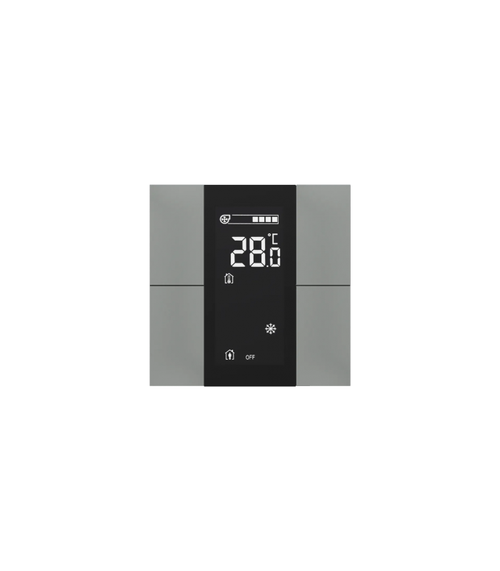 iSwitch+ with LCD - 4 Button Metalic Gray Plastic