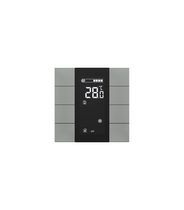 iSwitch+ with LCD - 8 Button Metalic Gray Plastic