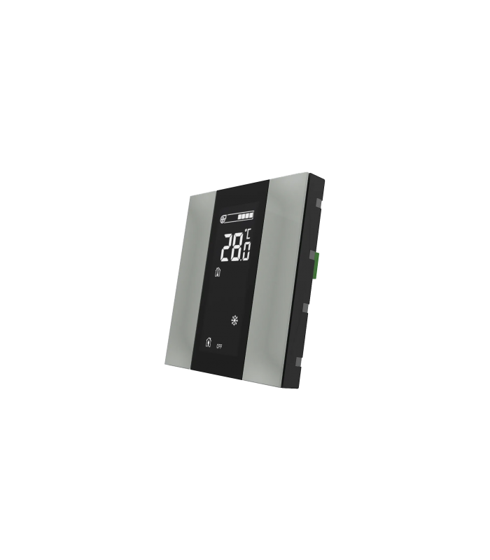 iSwitch+ AQI with LCD - 2 Button Metalic Gray Plastic