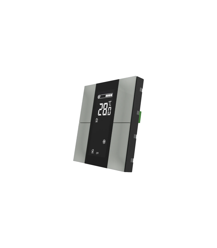 iSwitch+ AQI with LCD - 4 Button Metalic Gray Plastic