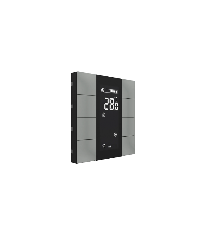 iSwitch+ AQI with LCD - 8 Button Metalic Gray Plastic