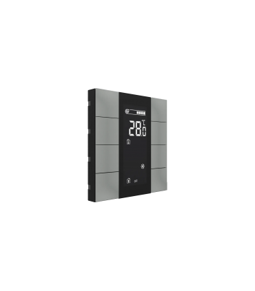 iSwitch+ AQI with LCD - 8 Button Metalic Gray Plastic