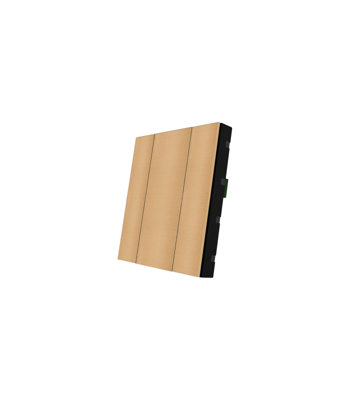 iSwitch+ - 2 Button Rose Gold Aluminium Matt Brushed