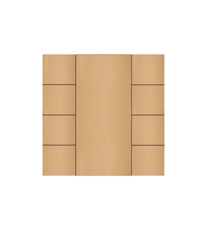 iSwitch+ - 8 Button Rose Gold Aluminium Matt Brushed