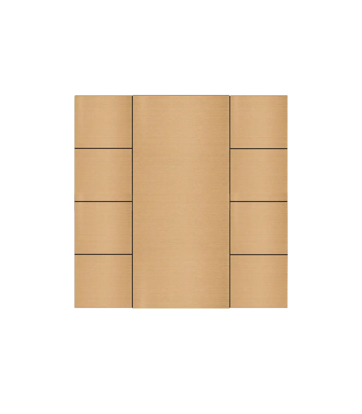 iSwitch+ - 8 Button Rose Gold Aluminium Matt Brushed