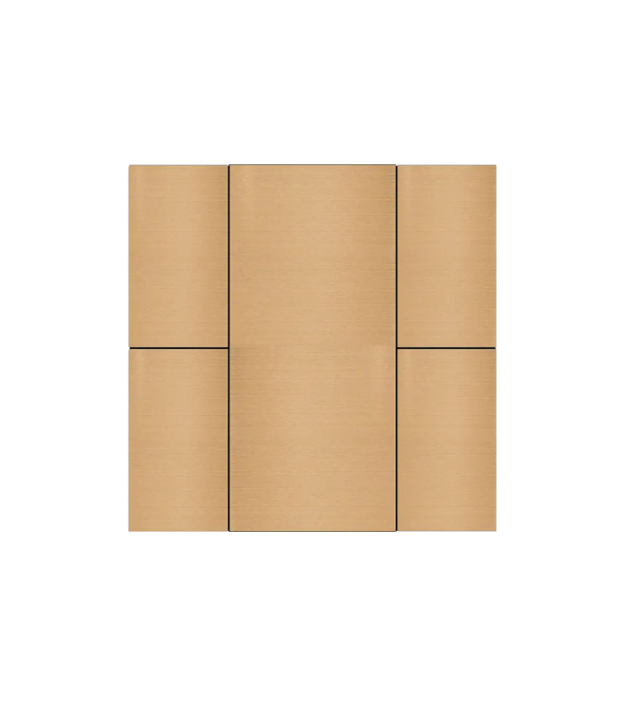 iSwitch+ AQI - 4 Button Rose Gold Aluminium Matt Brushed