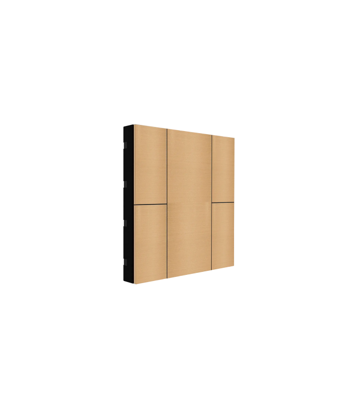 iSwitch+ AQI - 4 Button Rose Gold Aluminium Matt Brushed