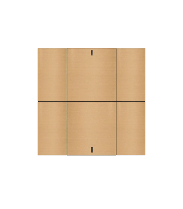 iSwitch+ AQI - 6 Button Rose Gold Aluminium Matt Brushed