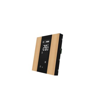 iSwitch+ AQI with LCD - 2 Button Rose Gold Aluminium Matt Brushed