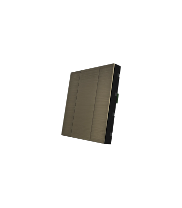 iSwitch+ - 2 Button Bronze Aluminium Eloxal Matt Brushed