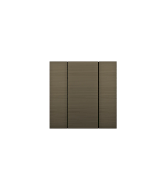 iSwitch+ - 2 Button Bronze Aluminium Eloxal Matt Brushed