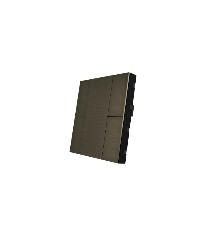 iSwitch+ AQI - 4 Button Bronze Aluminium Eloxal Matt Brushed