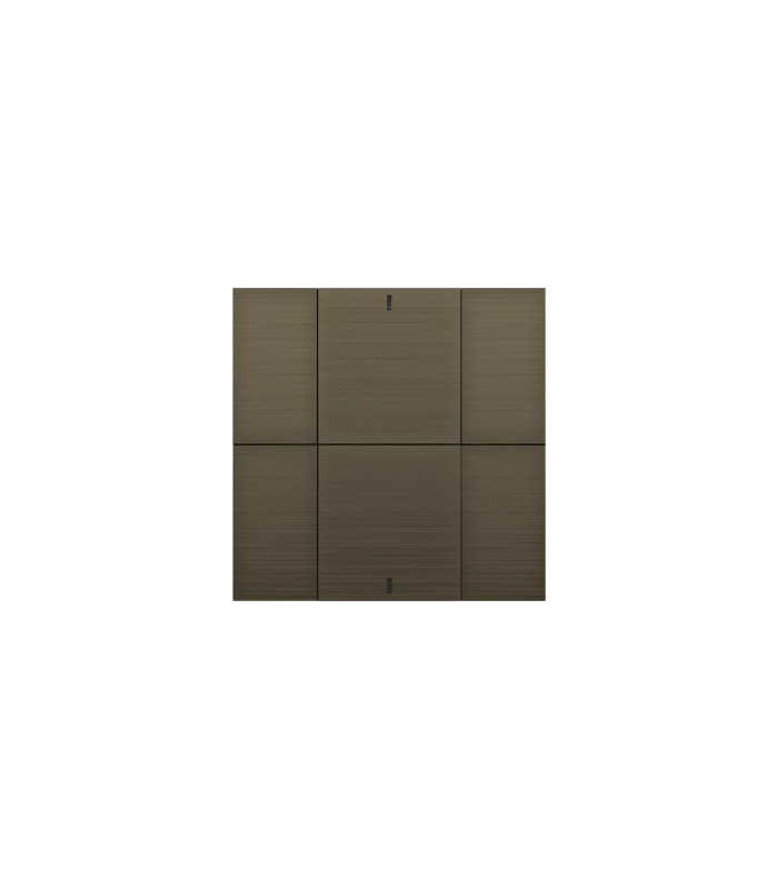 iSwitch+ AQI - 6 Button Bronze Aluminium Eloxal Matt Brushed