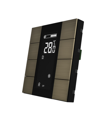 iSwitch+ with LCD - 8 Button Bronze Aluminium Eloxal Matt Brushed