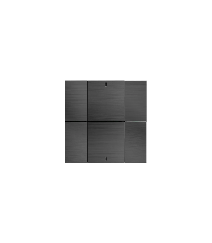 iSwitch+ AQI - 6 Button Natural Stainless Steel