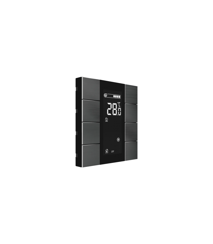 iSwitch+ AQI with LCD - 8 Button Natural Stainless Steel