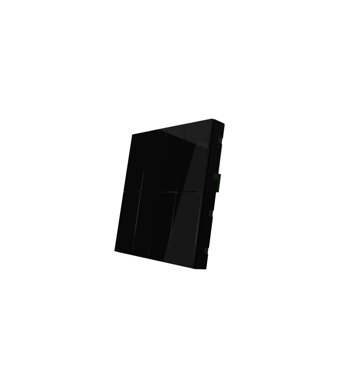 iSwitch+ AQI - 6 Button Jet Black Plastic