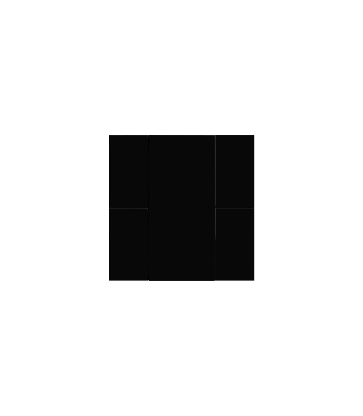 iSwitch+ AQI - 4 Button Jet Black Plastic