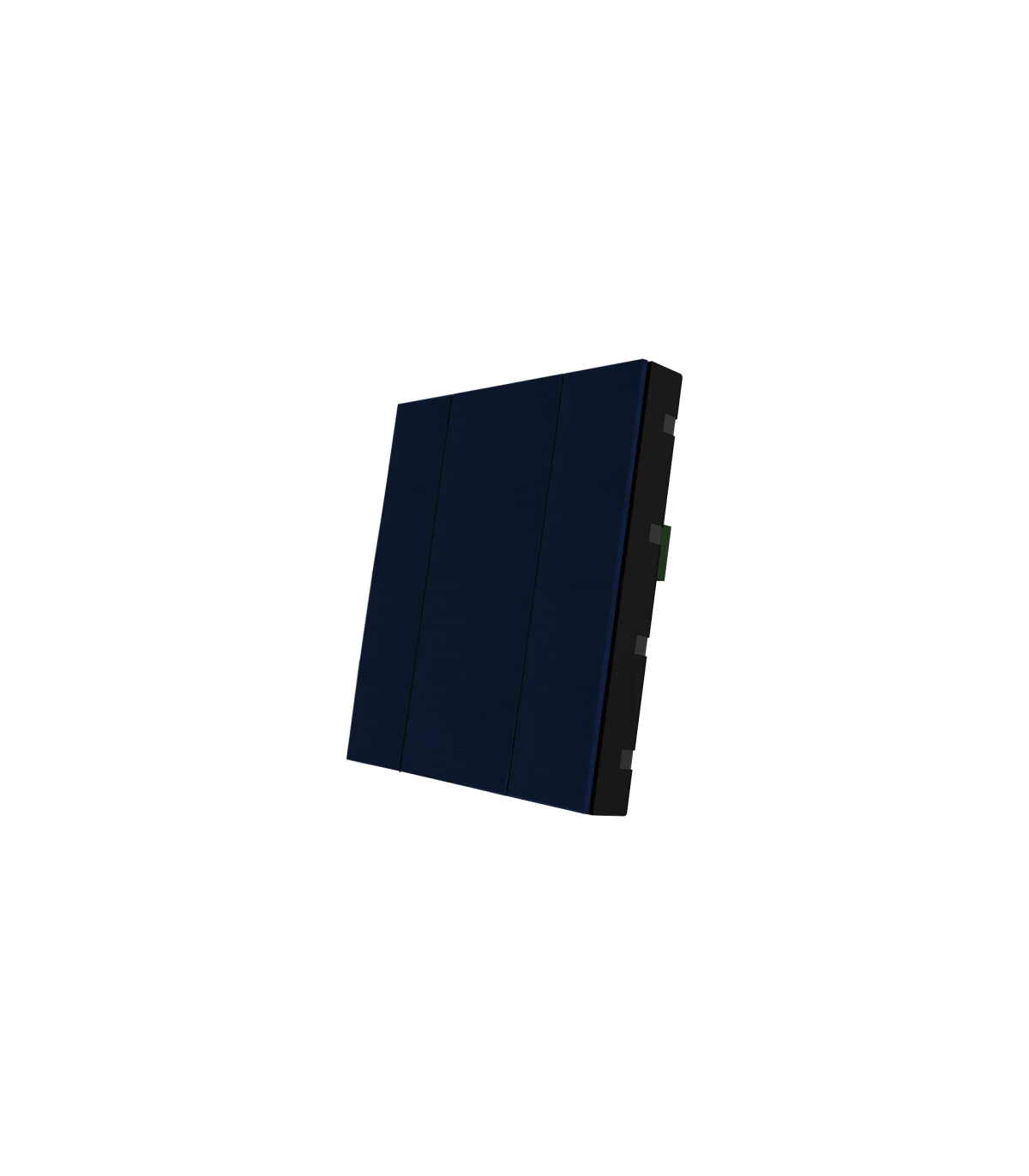 iSwitch+ - 2 Button Midnight Blue Aluminium Matt Brushed