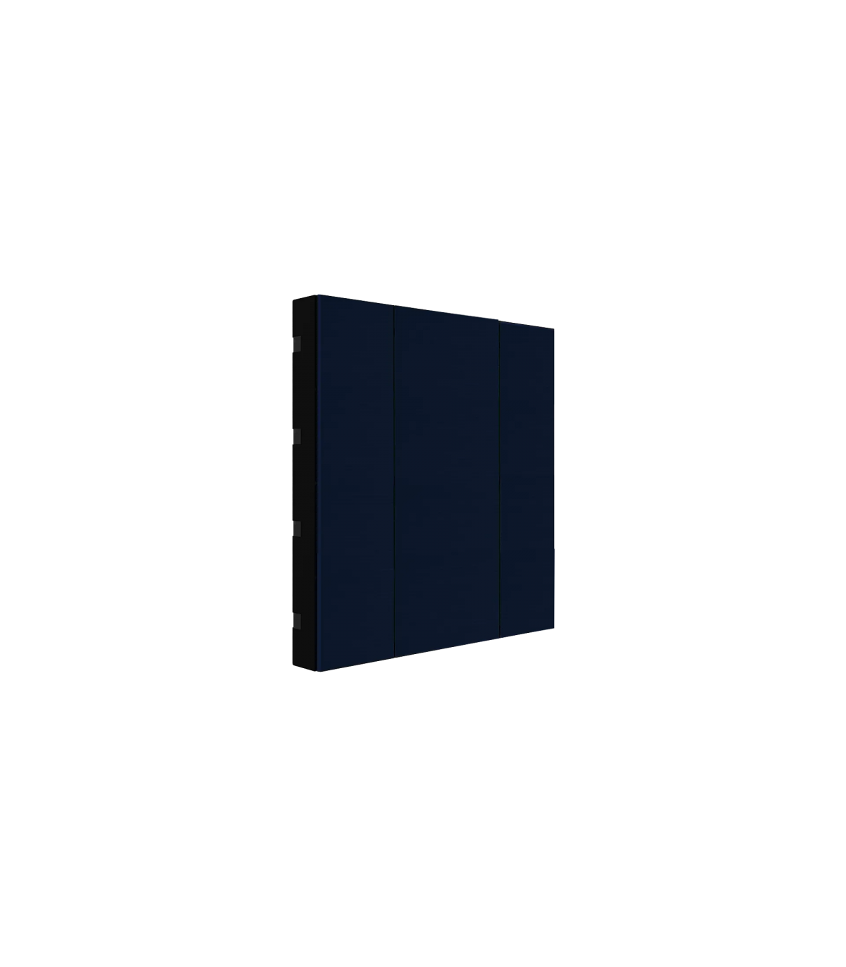 iSwitch+ - 2 Button Midnight Blue Aluminium Matt Brushed