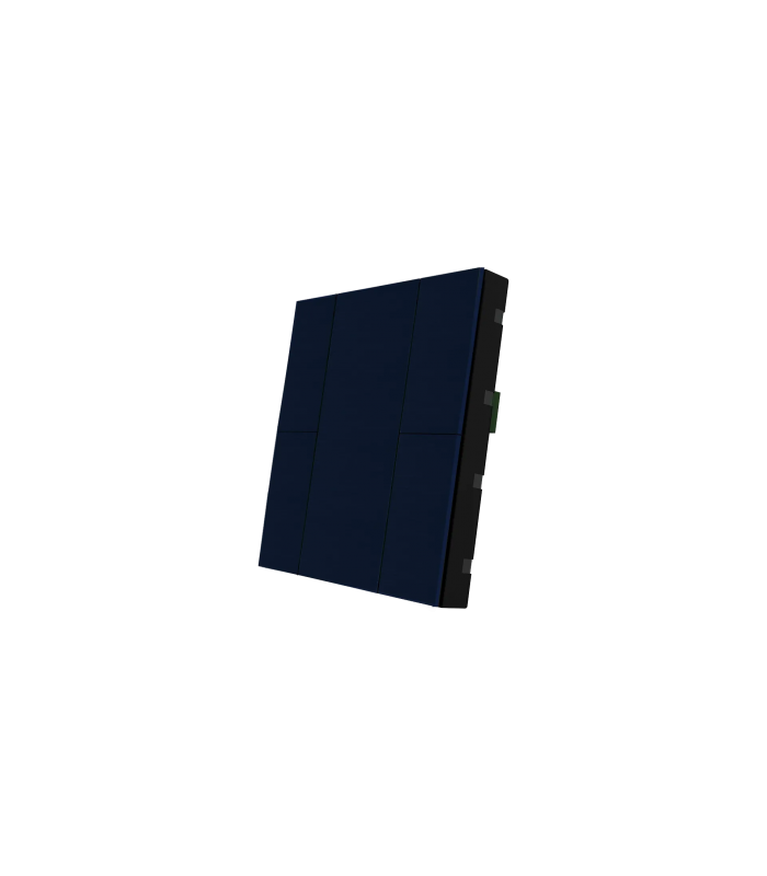 iSwitch+ - 4 Button Midnight Blue Aluminium Matt Brushed