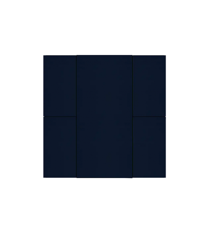 iSwitch+ - 4 Button Midnight Blue Aluminium Matt Brushed