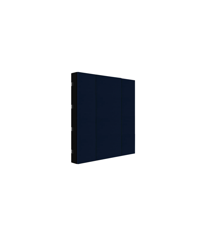 iSwitch+ AQI - 2 Button Midnight Blue Aluminium Matt Brushed