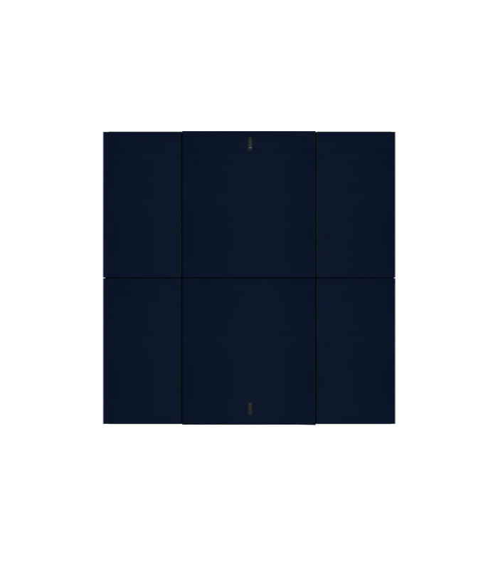 iSwitch+ AQI - 6 Button Midnight Blue Aluminium Matt Brushed