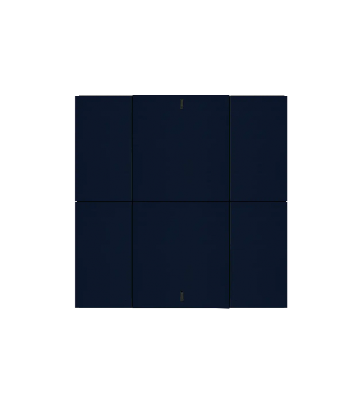 iSwitch+ AQI - 6 Button Midnight Blue Aluminium Matt Brushed