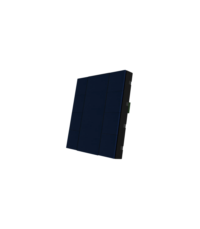 iSwitch+ AQI - 8 Button Midnight Blue Aluminium Matt Brushed