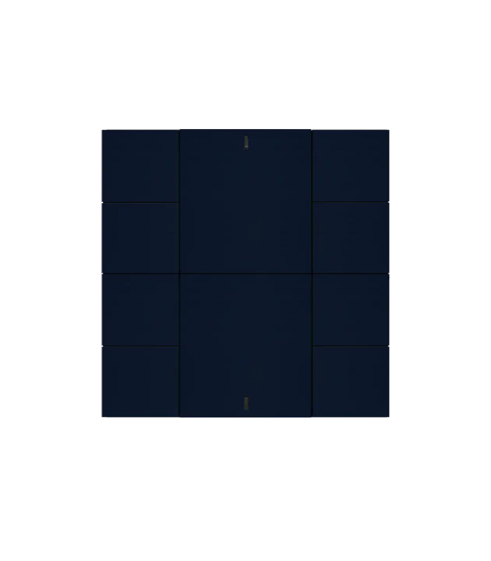 iSwitch+ AQI - 10 Button Midnight Blue Aluminium Matt Brushed