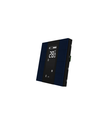 iSwitch+ AQI with LCD - 8 Button Midnight Blue Aluminium Matt Brushed