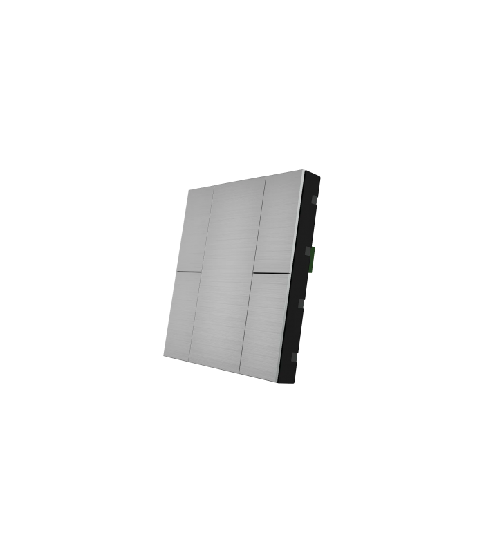 iSwitch+ - 4 Button Natural Aluminium Eloxal Matt Brushed