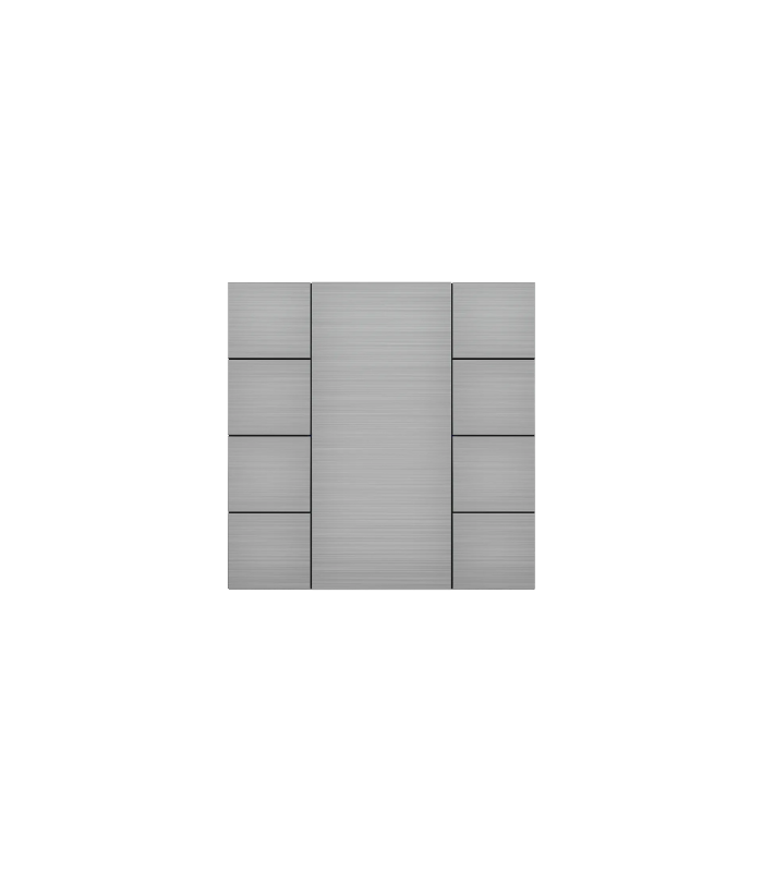iSwitch+ - 10 Button Natural Aluminium Eloxal Matt Brushed